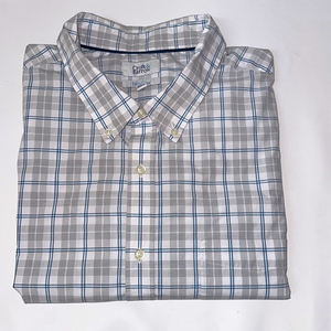 Croft & Barrow big & tall gray plus size mens casual dress shirt size 3XB (1086)